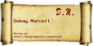 Dobay Marcell névjegykártya