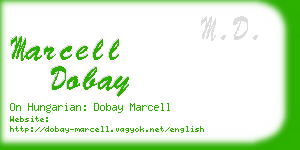 marcell dobay business card